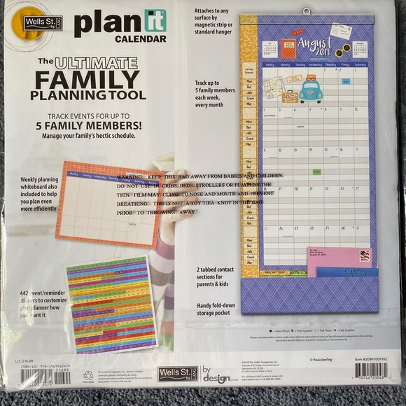 ‘2020 17th Month Family Calendar - Picture 3 of 4